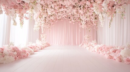 Wedding arch backdrop with custom colors to match any wedding theme