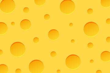 Vector cheese pattern background. Cheese texture