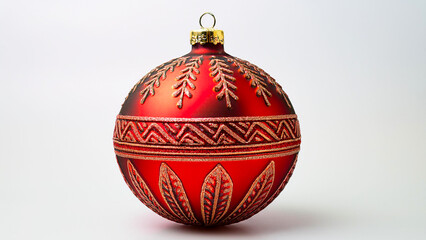 Christmas ball with colorful patterns