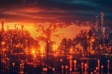 Fototapeta premium Economic Recovery and Global GDP Growth