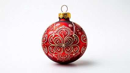 Christmas ball with colorful patterns