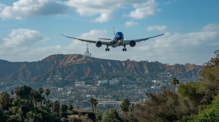 Planes over Hollywood. International Civil Aviation Day.