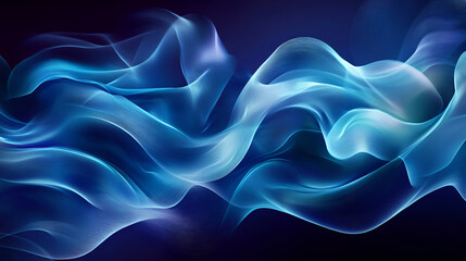 Fototapeta premium wave abstract background blue wavy background abstract blue background with flowing, smooth lines that shimmer and shine Vibrant Blue Digital Wave Background.