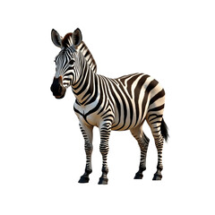 Fototapeta premium zebra isolated on white