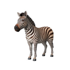 zebra isolated on a white background