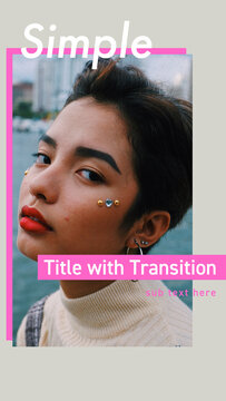 Vertical Simple Transition Replacement Title