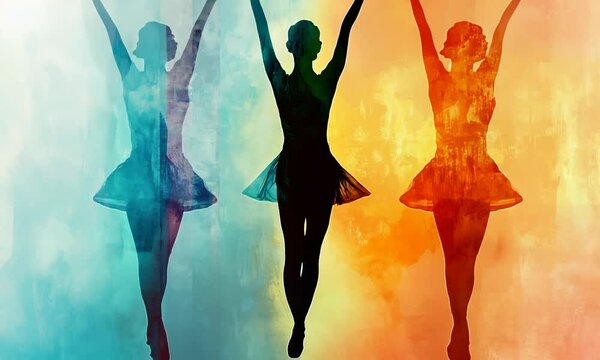 Trend artwork composite image collage of sport active lifestyle young lady hand hold leg keep balance ballerina dance weight loss warmup Video