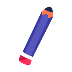 Pencil icon illustration isolated on white