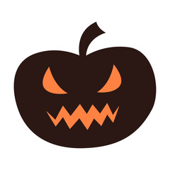 Pumpkin for holiday magic silhouette halloween