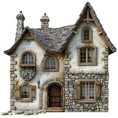Fototapeta premium PNG Old house architecture building cottage 
