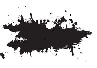 Obraz premium Brush strokes Set hand drawn grunge texture illustration isolated on white background.