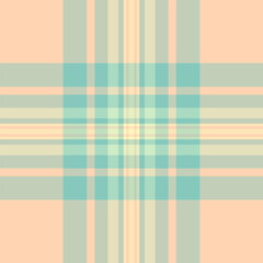 Veil vector seamless textile, give texture tartan background. American fabric pattern check plaid in light and moccasin colors.