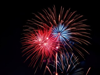 fireworks &nbsp;light up the sky Abstract colored firework background.