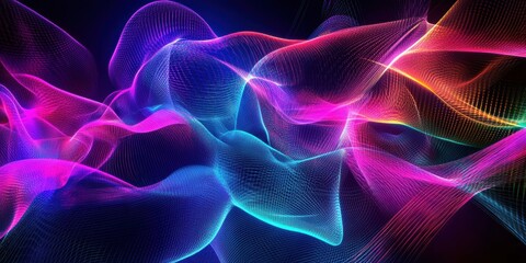 abstract background with colorful lines