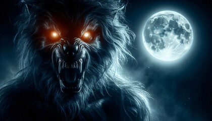 scary warewolf halloween monster