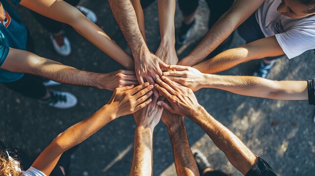 Team Unity in a Collaborative Huddle