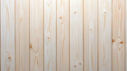 Fototapeta premium Light wooden planks arranged vertically in a clean and natural backdrop setting