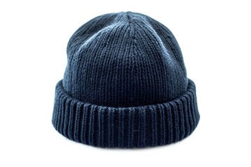 knitted cap on a white background