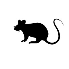 Mice Silhouette Black Rat Icons