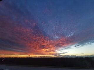 burning clouds