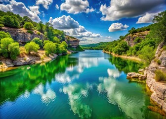 Discover serene canyon lake views in Texas, showcasing crystal-clear waters and breathtaking natural landscapes that invite tranquility and exploration amidst stunning scenery.