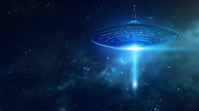 Alien Communication Beacon Discovered in the Depths of Deep Space Interstellar Contact Concept