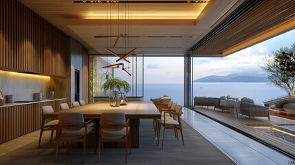 Fototapeta premium Greek Interior design Hotel and Residence