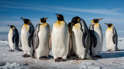 Obraz premium group of penguins