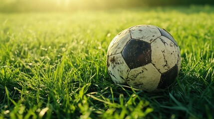 Soccer Ball on Green Grass