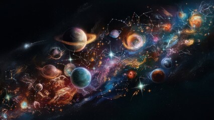 background with space