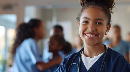 School Nurse Providing Personalized Healthcare Plans for Students Based on Medical Histories