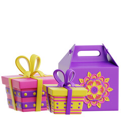 Diwali Gift 3d Illustration