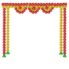Flower Garland 3d Illustration