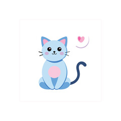 Cat vector silhouette art illustration