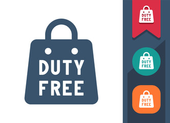 Duty Free, Shopping Bag Icon