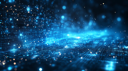 Obraz premium Abstract technology background. Blue tones 
