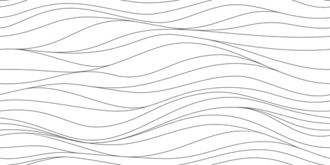 Seamless wave pattern. Water waves. Wavy lines