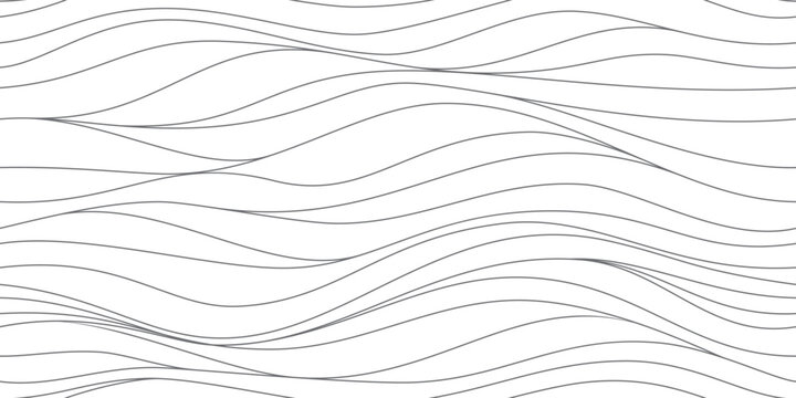Seamless wave pattern. Water waves. Wavy lines