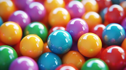 Colorful Balls Abstract Background