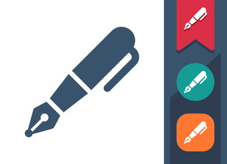 Fountain Pen, Writing Icon