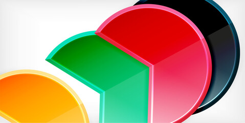 Trendy round shapes with triangular angle design element. Vector Illustration For Wallpaper, Banner, Background, Card, Book Illustration, landing page