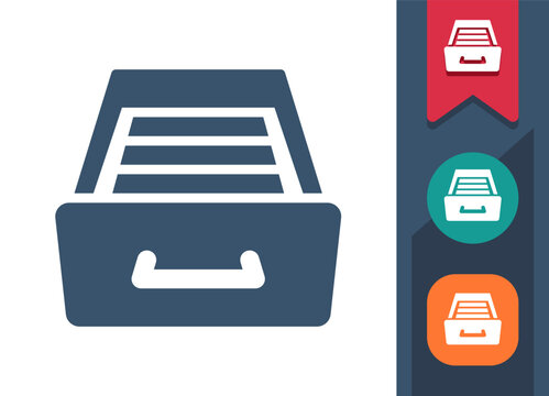 Filing Cabinet, File Cabinet, Archive Icon