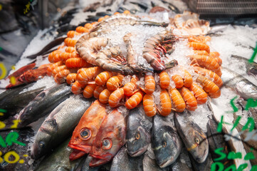 Food market in Copenhagen, Denmark