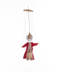 puppet toy king on strings