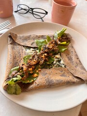 Mushroom Spinach Crepe