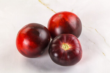 Black ripe juicy organic tomato