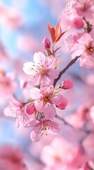 Picturesque cherry blossom trees highlighting beauty spring picture