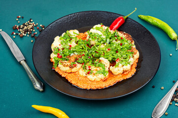 Roasted tasty cauliflower.