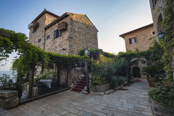 Streets of the old town of Ulcinj, Montenegro.