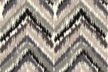 Ikat abstract seamless pattern, geometric design, motif ethnic handmade, Ikat ethnic tribal, boho colors seamless wallpaper. Ethnic Ikat abstract background art for greeting cards, printing 